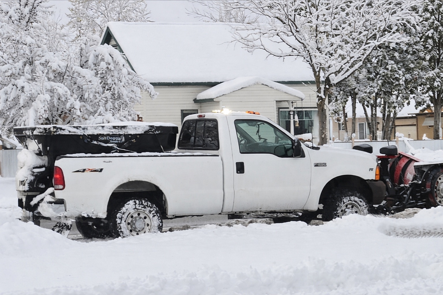 Droptine snow removal truck